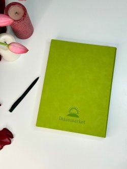 Блокнот А4 200л. (400страниц) без разлиновки Светло зеленый (К44-912A)