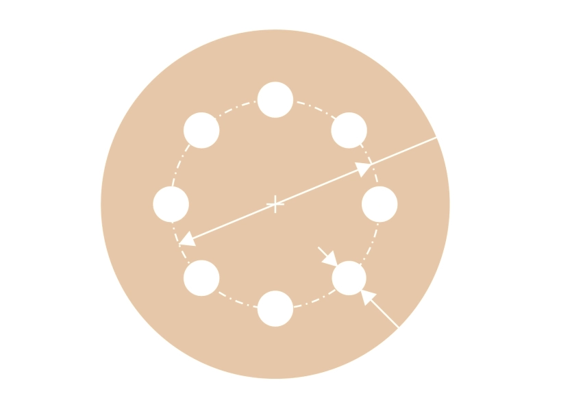 Диск клетированный 125 P60 (8 отверстий упаковка по 5 шт skin)