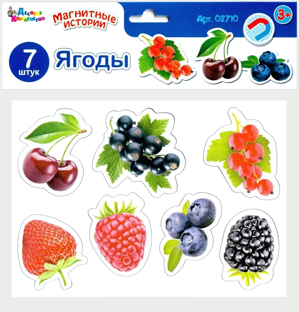Магниты ФРУКТЫ серия магнитные истории с европодвесом