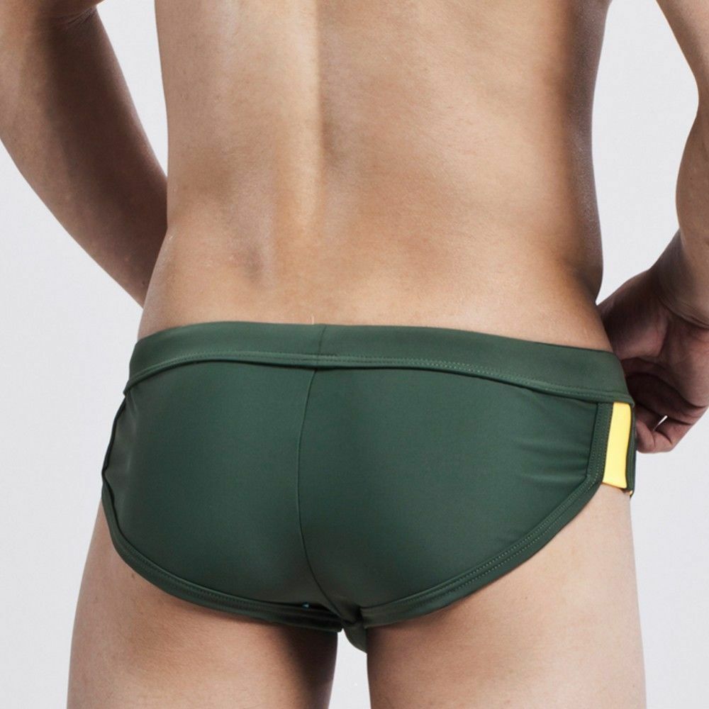 Мужские плавки брифы зеленые Seobean Green Athletic Brief Boxer