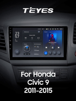 Teyes X1 9" для Honda Civic 9 2011-2015 (прав)