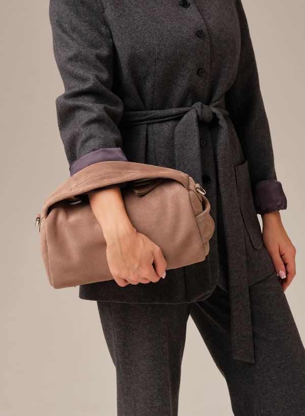 Замшевая сумка Solea DBR 31365 капучино