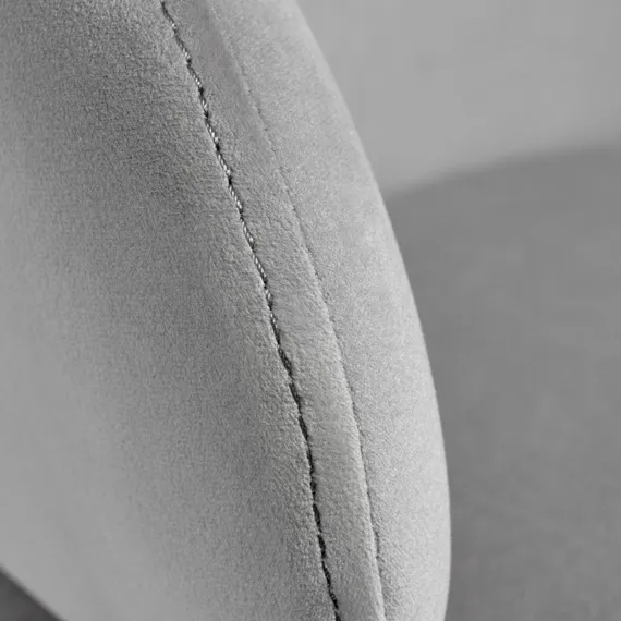 Стул Lime, серый микровелюр с золотыми ножками