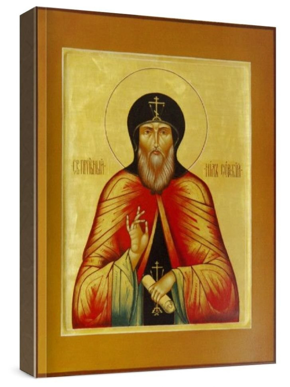 Нил Сорский (рукописная икона)