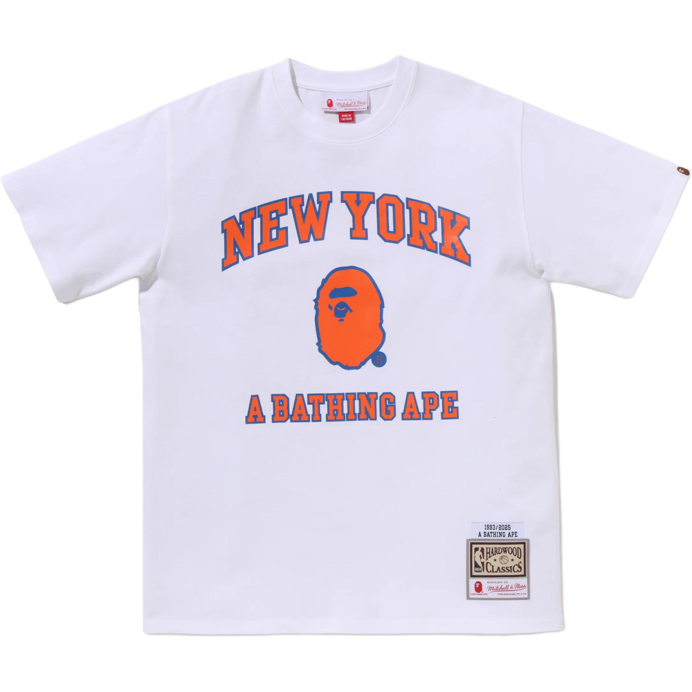 A Bathing Ape Bathing Ape Mitchell Ness Nba Collection New York Knicks Fw25 Футболка