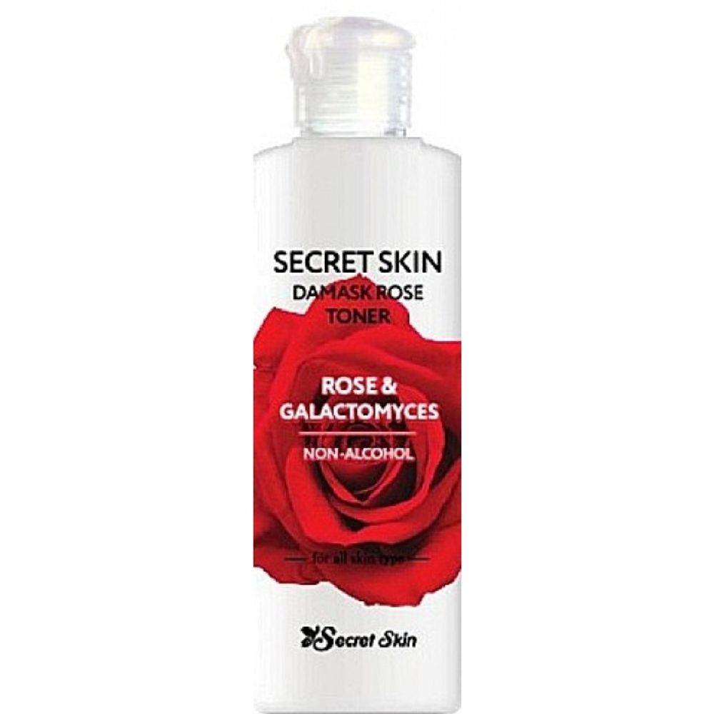 Тонер с экстрактом розы и фильтратом галактомисиса - Secret Skin Damask Rose Toner,  250 мл