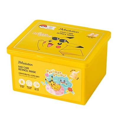 Набор обновляющих масок с ретинолом JM SOLUTION Easy Care Retinol Mask Pokemon Summer