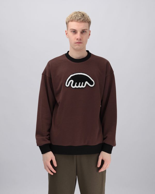 Толстовка Crewneck Biglogo Brown - фото 1