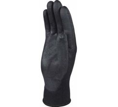 Перчатки полиэстеровые с полиуретановым покрытием цвет черный Delta Plus VE702PN08