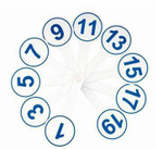 Касса цифр (от 1 до 20) ВК05 (Стамм)