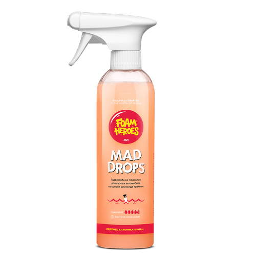 FHB016 Foam Heroes Mad Drops Candy, 500мл (Быстрое гидрофобное покрытие) (леденец клубника - банан)