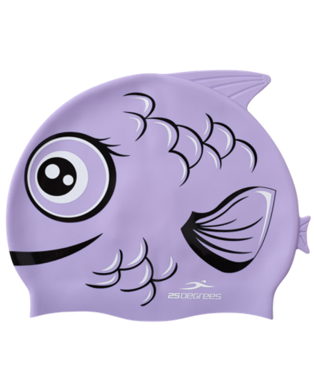 Шапочка для плавания Miso Purple, силикон, детский