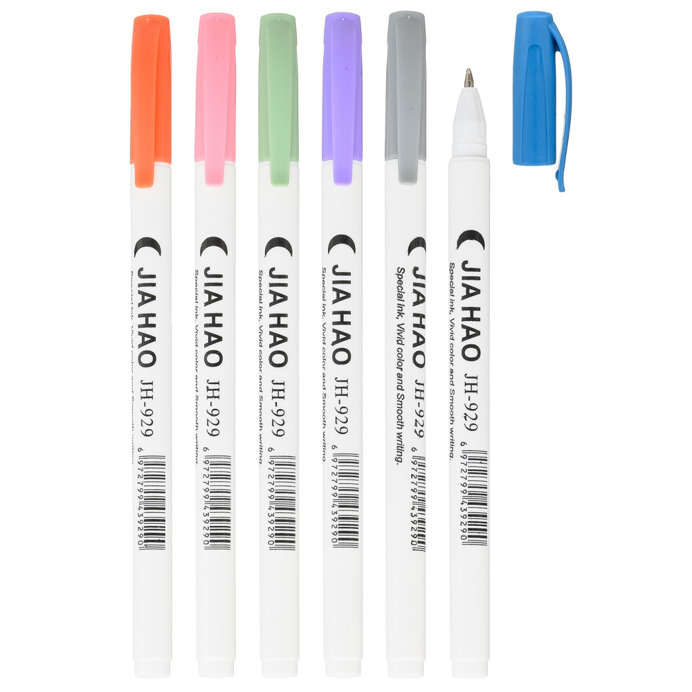 Ручка гелевая, Basir, синие чернила, белый корпус, 50 шт