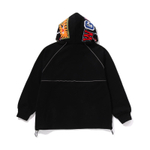 A Bathing Ape Shark Logo Half Zip Relaxed Fit Pullover Худи