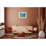 Картина маслом авторская в паспарту 30х40 см на стену для интерьера "Полуденный зной"