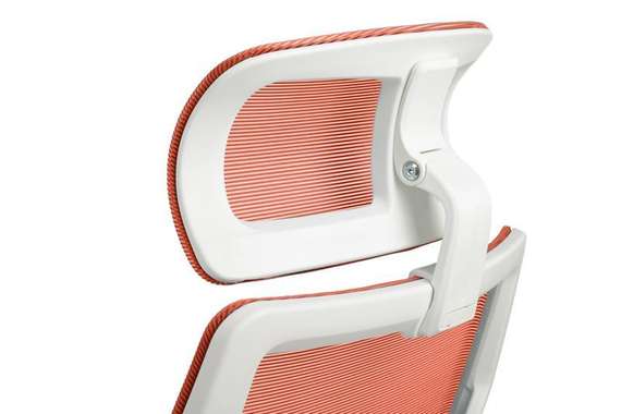 Кресло Oliver RCH W-203AC Белый пластик/Оранжевый