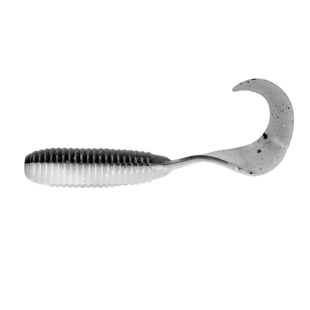 Твистер несъедоб. Tiny Credo 1,55"/4 см Black & White 100шт. (HS-8-023-N) Helios