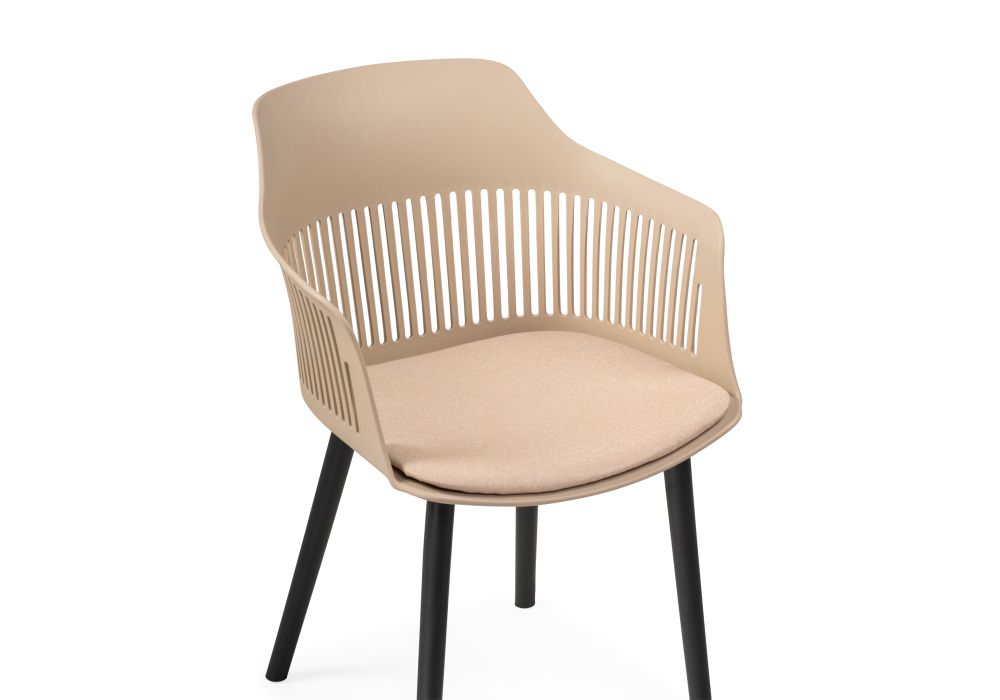 Пластиковый стул Crocs beige / black