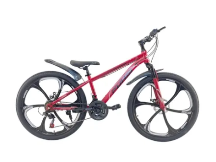 Велосипед Fuhsi 26" 21скор (стальная рама, диск. тормоз, литые диски) Красный (FU-26/6-2)