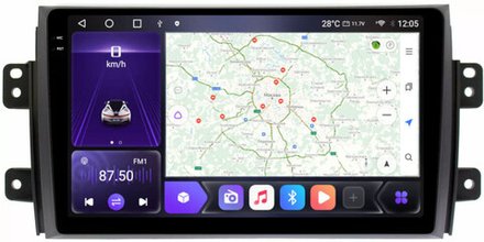 Магнитола Suzuki SX4 2006-2014 - Carmedia OL-9625 QLed+2K, Android 12, ТОП процессор, CarPlay, SIM-слот