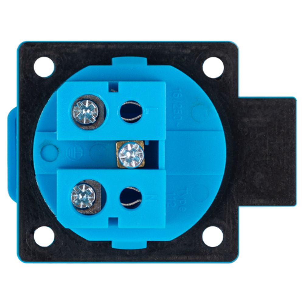 Розетка ЭРА R(PAN)-16-2P-PE-IP54 112 панельная скрытая с крышкой 2Р+PЕ 16А 220В IP54