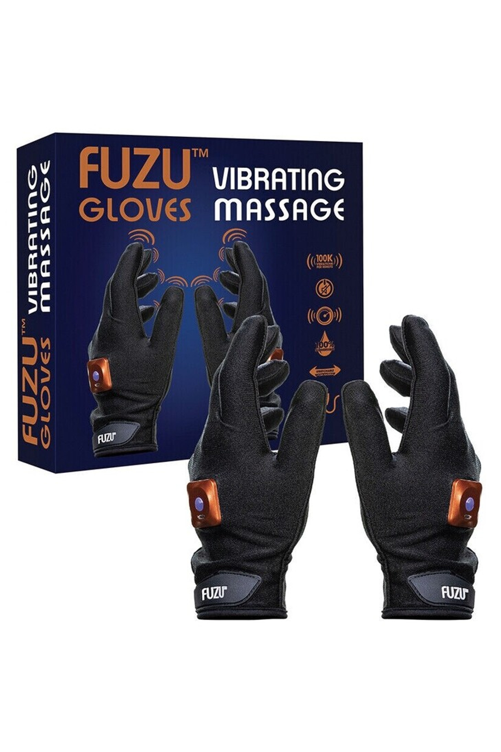 Fuzu Vibrating massage glove - Виброперчатки для массажа, 2 шт