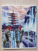 Тетрадь 48 листа А5+.  "Сказочная Япония", общая, клетка. Формат А5+ (163*203 мм). Арт.120048. С полями. Комплект 5 шт.