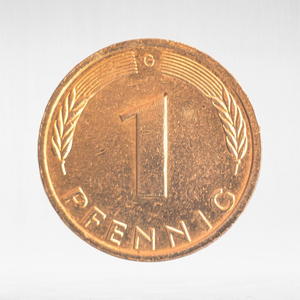 Germany, 1 Pfennig, 1991, (Karlsruhe Mint - "G"), XF