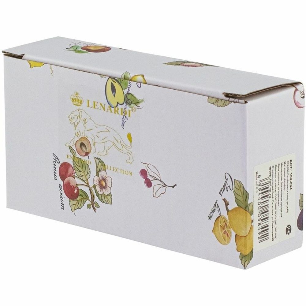 Lenardi 109-094 Салфетница ФРУКТОВЫЙ САД в под.уп.(х48)Фарфор