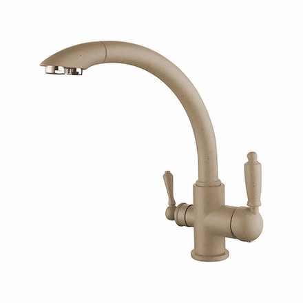 Ganzer Смеситель для кухни с подключением к фильтру GZ16031-A, песочный