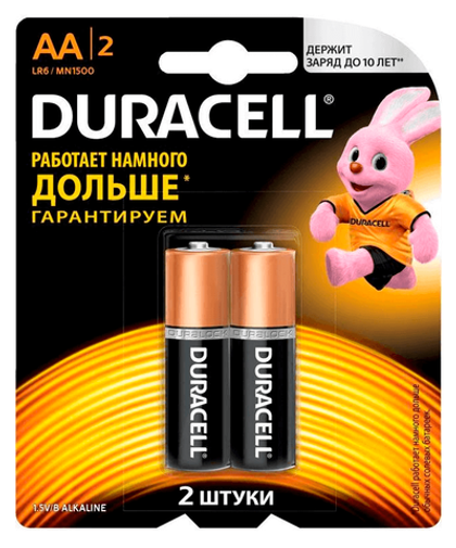 Батарейка DURACELL LR6-BC2(2шт)**