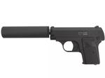 STALKER mod. SA25S Spring пист.пнев. (аналог Colt 1908)+имитатор калибр 6мм металл черный