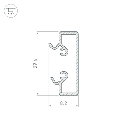 Основание ALU-BASE-2000 Small (Arlight, Алюминий) 015467