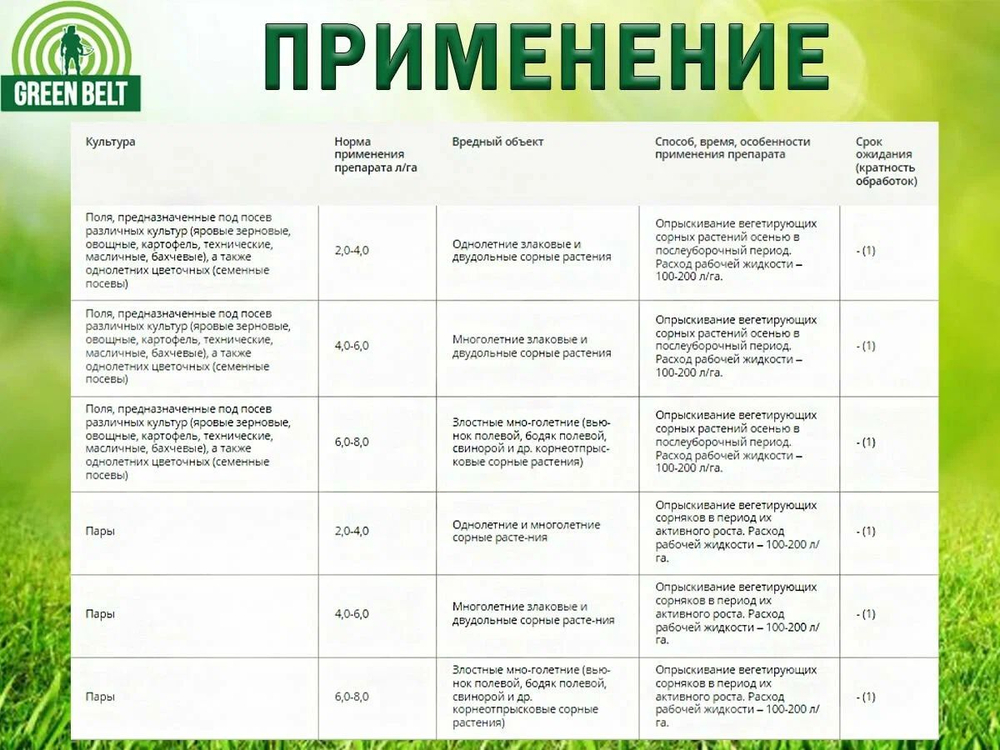 Средство от сорняков Грант 100 мл.