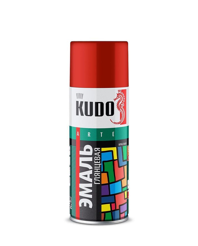 ЭМАЛЬ АЭРОЗОЛЬНАЯ KUDO АЛКИДНАЯ ХАКИ RAL 6014 520МЛ KU-1005
