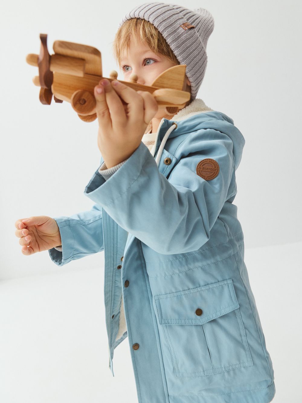 Парка демисезонная на меху "Голубой камень"