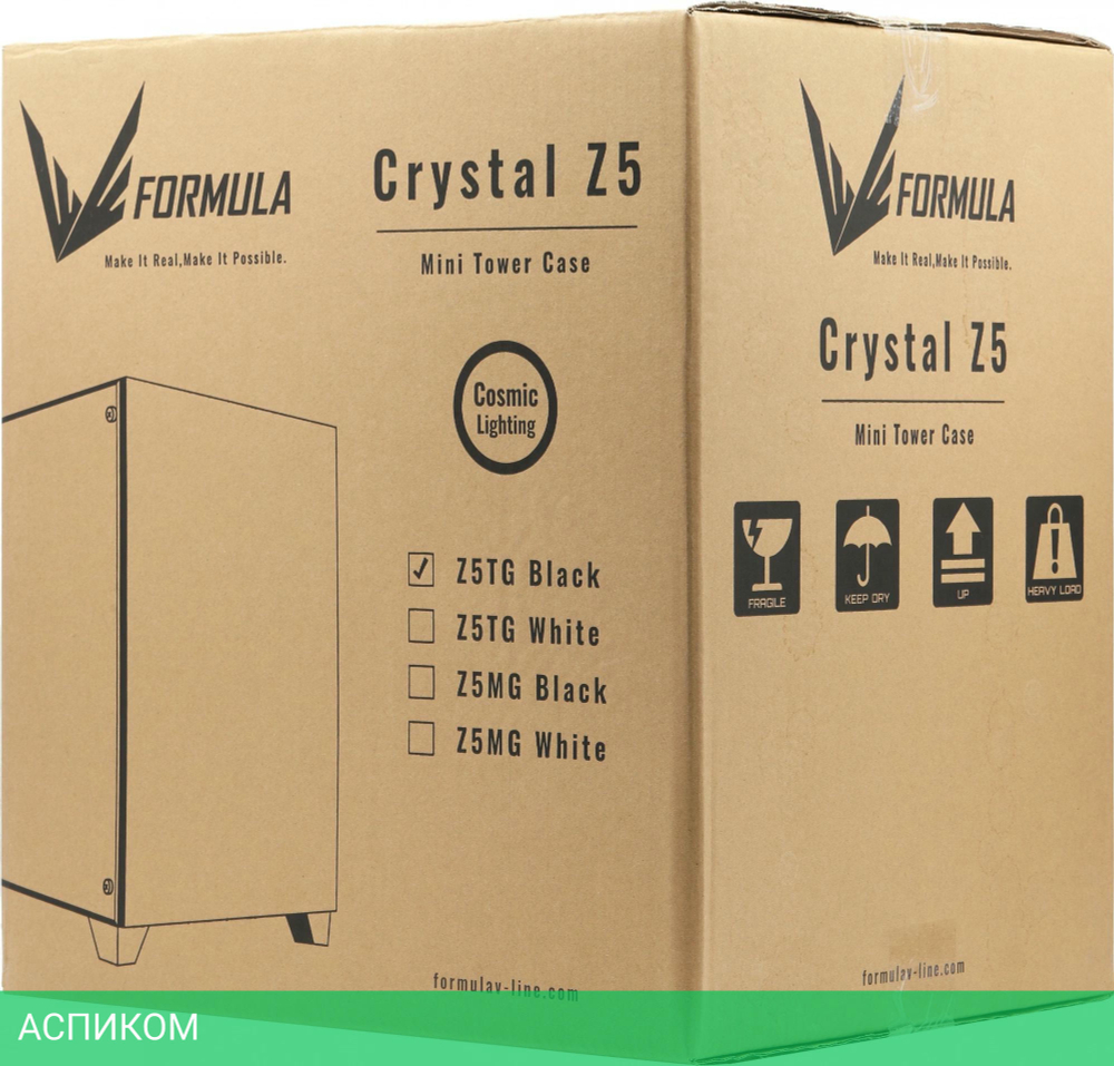 Корпус Formula V Line Crystal Z5 без БП черный