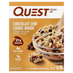Quest Nutrition, Протеиновый батончик, тесто с шоколадной крошкой, 4 батончика, 60 г (2,12 унции)