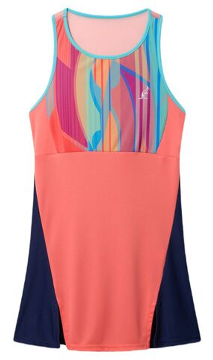 Теннисное платье Australian Ace Sunset Dress - герань