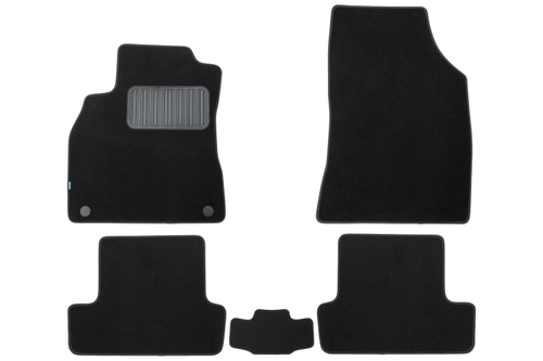 Коврики в салон для RENAULT Megane III 2010-2014, 2012-2014, 2014-2016, xb., 5 шт. (текстиль) KLEVER03411722110KH
