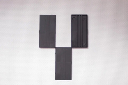 Прямоугольная ровная база 25x50 мм — 10 шт.