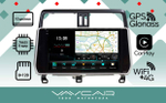 Магнитола для Toyota Land Cruiser Prado 150 2017-2023 - Vaycar VA77-1053-2K на Android 13, 8-ядер, 2K QLED, ТОП процессор, CarPlay,4G SIM-слот