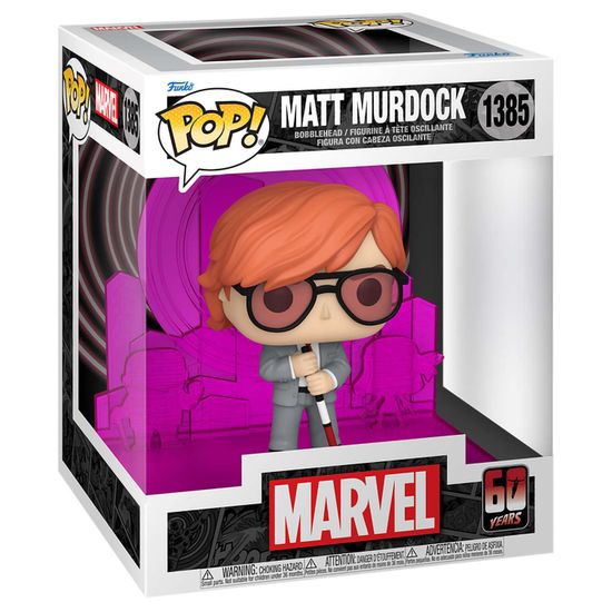 Фигурка Funko POP! Deluxe Marvel Daredevil 60th Matt Murdock with Radar (1385) 81048 / Фигурка Фанко ПОП! по мотивам вселенной "Marvel", Мэтт Мёрдок