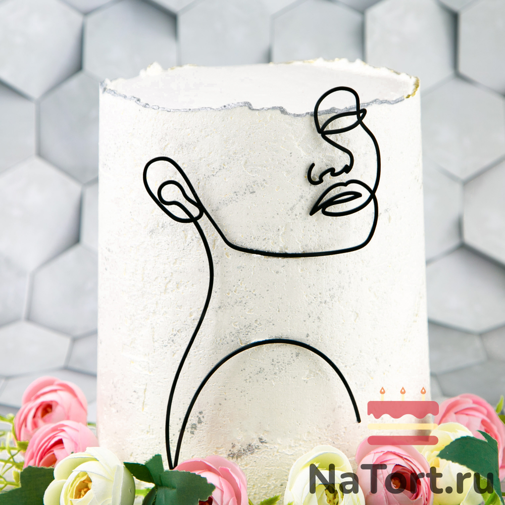 Украшение для торта «Силуэт симпатия»