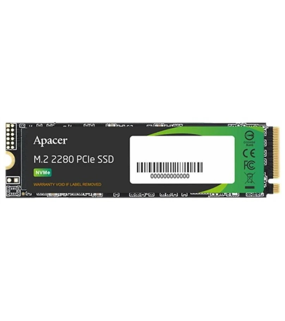 Apacer SSD AS2280P4X 2TB M.2 2280 PCIe Gen3x4, R2100/W1700 Mb/s, 3D NAND, MTBF 1.8M, NVMe, 480TBW, Retail, 3 years (AP2TBAS2280P4X-1)