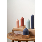 Свеча декоративная синего цвета из коллекции edge, 16,5 см