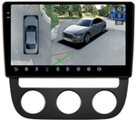 Магнитола Volkswagen Jetta 5 2005-2010 (климат 1) - FarCar BX3228M-360 монитор 10.36" 2K QLED на Android 13, 6Гб+128Гб, CarPlay, 4G SIM-слот, 4 камеры в комплекте