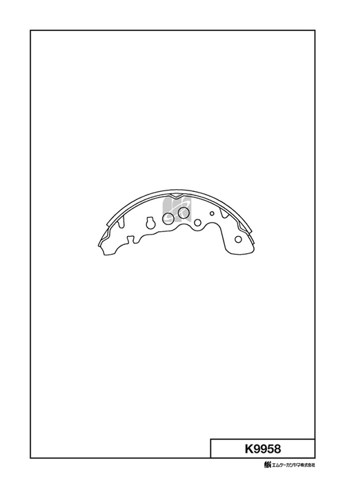 Барабанные тормозные колодки KASHIYAMA K9958