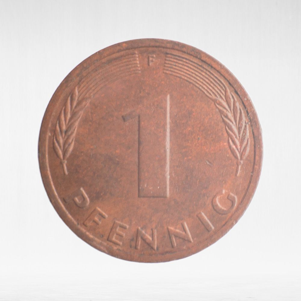 Germany, 1 Pfennig, 1986, (Stuttgart Mint - "F"), VF
