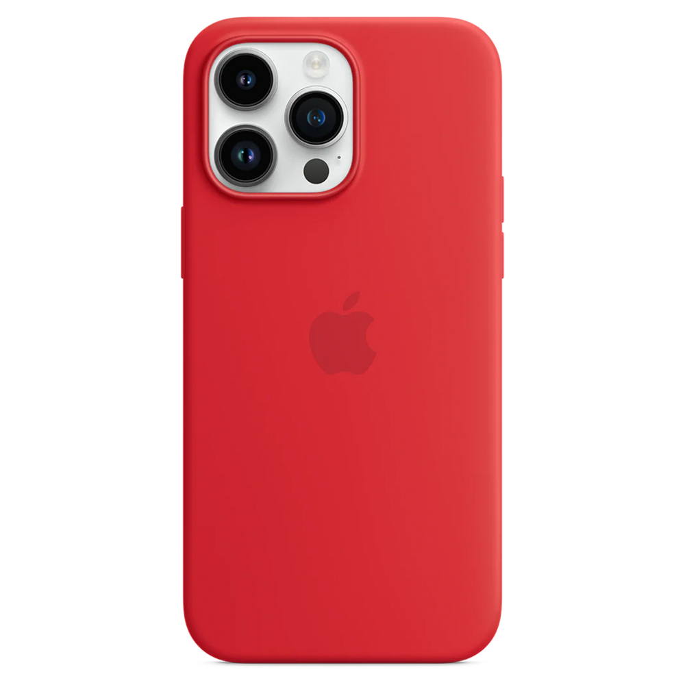 Силиконовый чехол с поддержкой MagSafe Apple Silicone Case для iPhone 14 Pro Max, Red (Красный)
